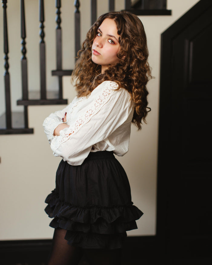 100% Cotton Bloomers in Obsidian Rose
