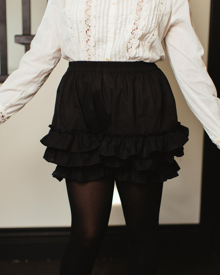 100% Cotton Bloomers in Obsidian Rose