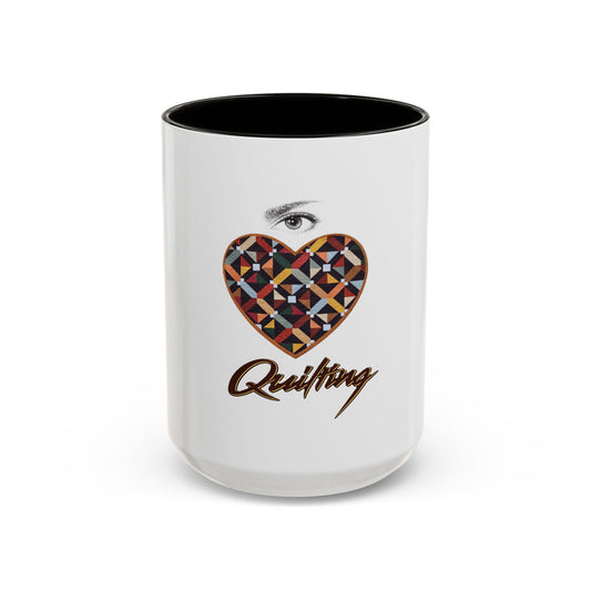 15 oz Love Quilting Mugs, apparel by Printify