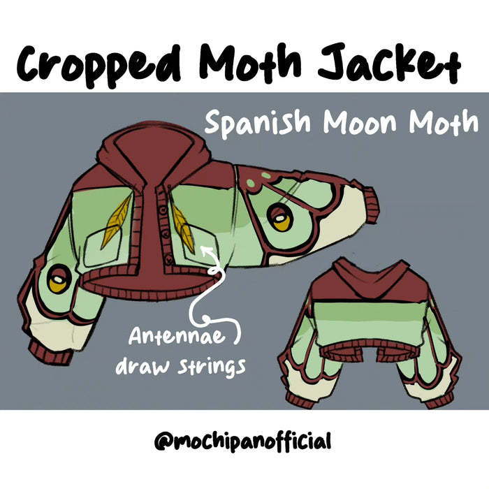 (Interest Check) Spanish Moon Moth Cropped Jacket (In Development)