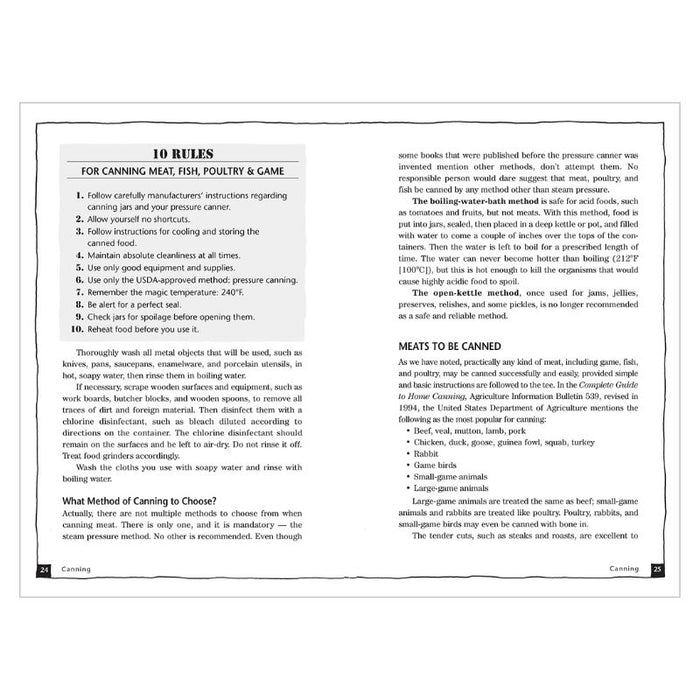 A Guide to Canning, Freezing, Curing & Smoking Meat, Fish & Game