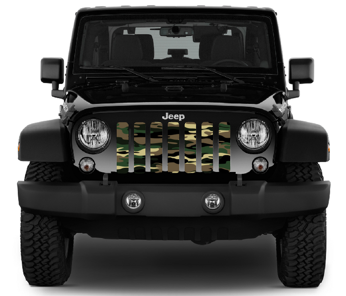 Army Woodland Camo Grille Insert