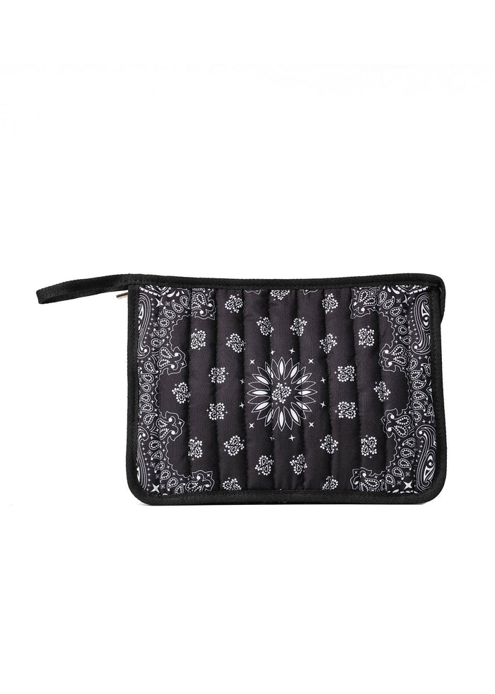 Bandana Print Pouch - Beau Black