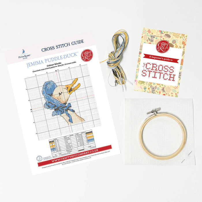 Beatrix Potter - Jemima Puddleduck Mini Cross Stitch Kit