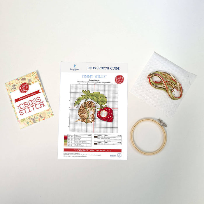 Beatrix Potter - Timmy Willie Mini Cross Stitch Kit