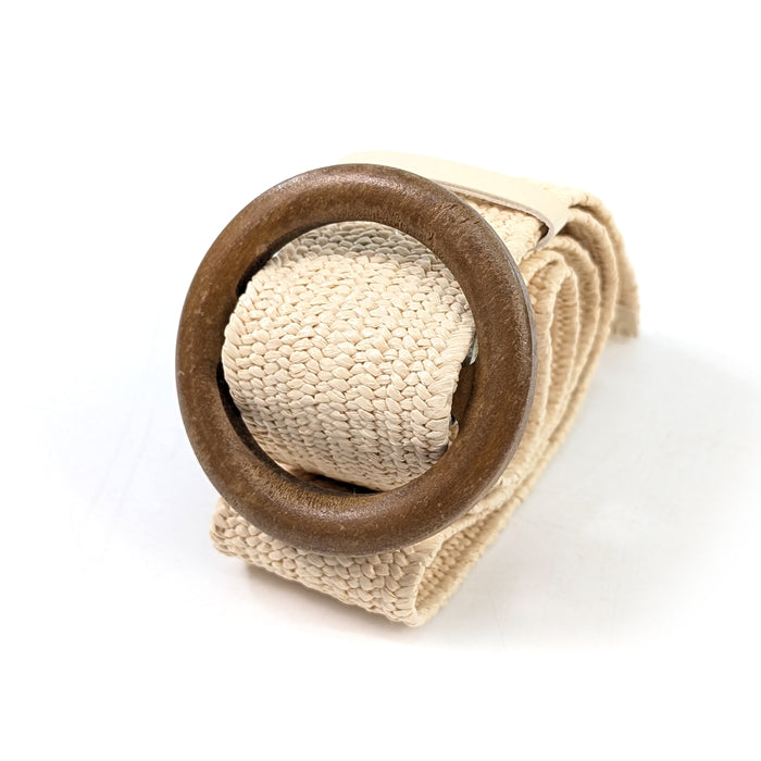 Belted in Nature - Eco Friendly Paper Belt - Cream