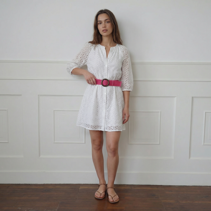 Belted in Nature - Eco Friendly Paper Belt - Pink