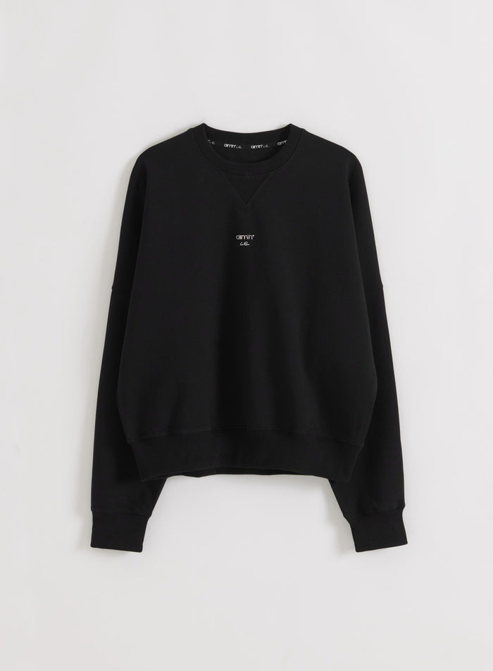 Musta aim'n Le Run Running Sweatshirt -collegepaita, tasokuva