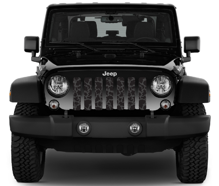 Blacked Out Cow Hide Grille Insert