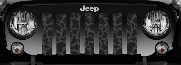 Blacked Out Cow Hide Grille Insert