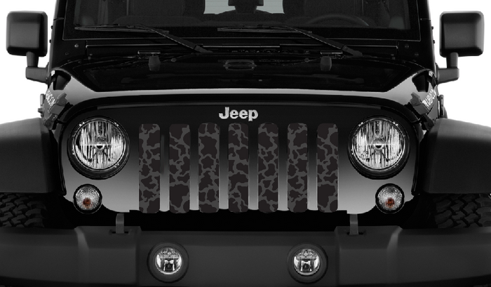 Blacked Out Cow Hide Grille Insert
