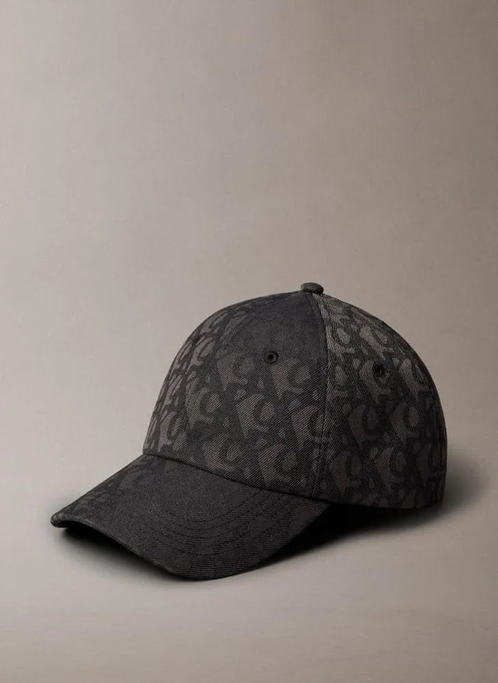 Calvin Klein Allover Monogram Logo Baseball Cap