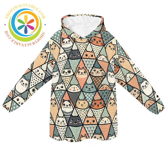 Cat Lover’s - Blanket Hoodie white / ONESIZE