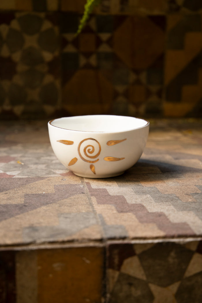 Ceramic Bowl – Sun Motif