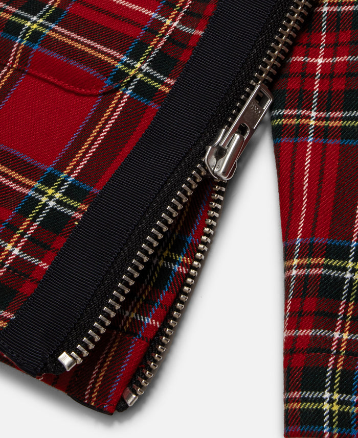 Chinese Plaid Jacket (Red)