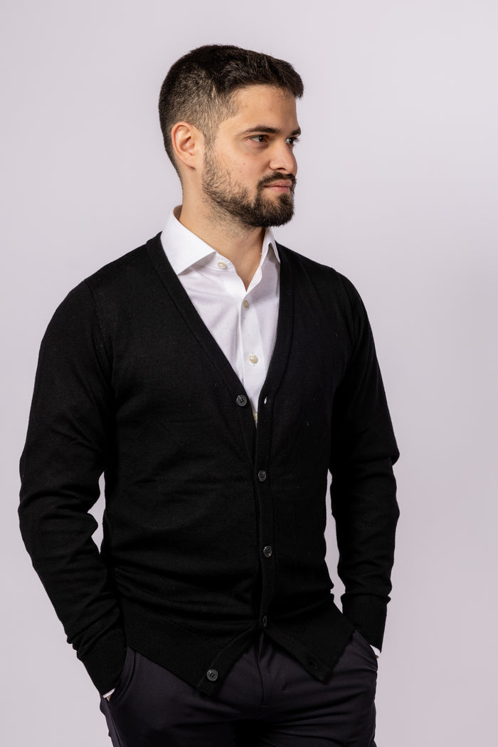 Classic Button-Up Cardigan - Atica Man