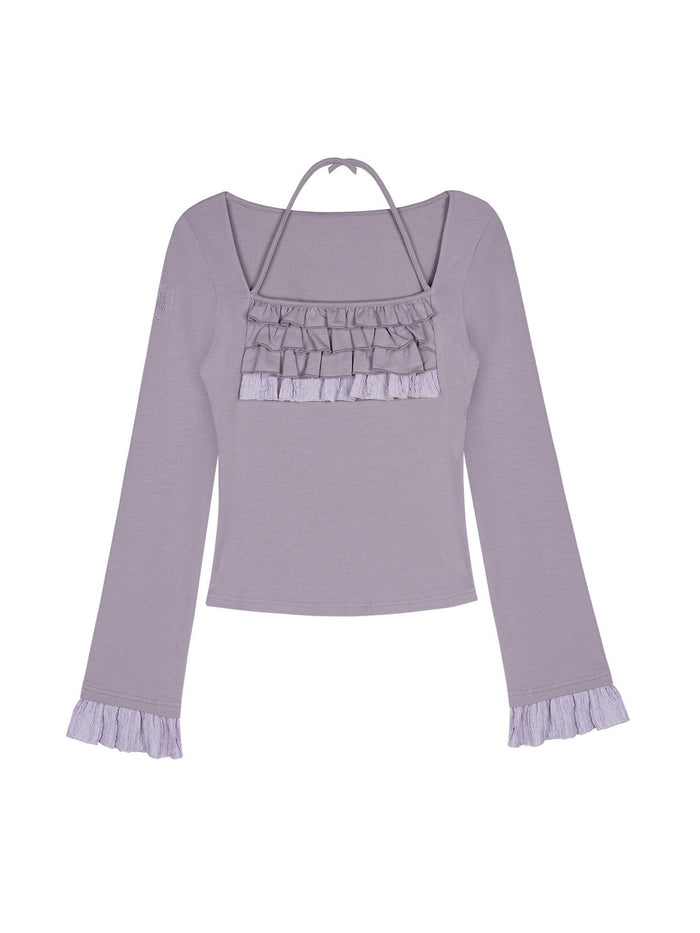 Coquette Ruffle Square Neck Top