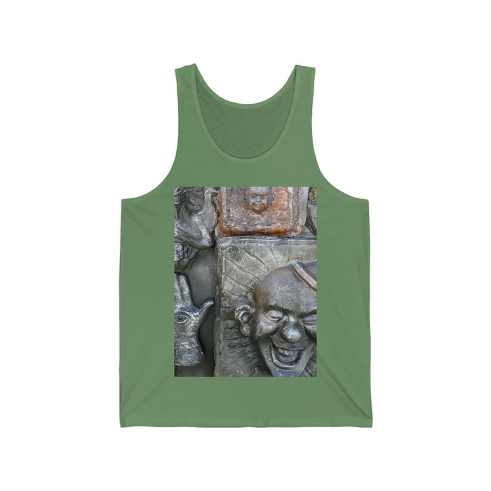 Cosmic Laughter - Unisex Jersey Tank - Fry1Productions