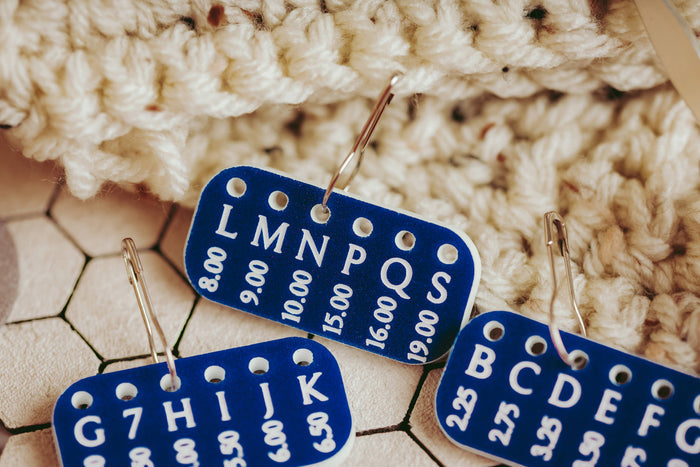 Crochet Hook Minder Set, Hook Size Reminder Stitch Markers