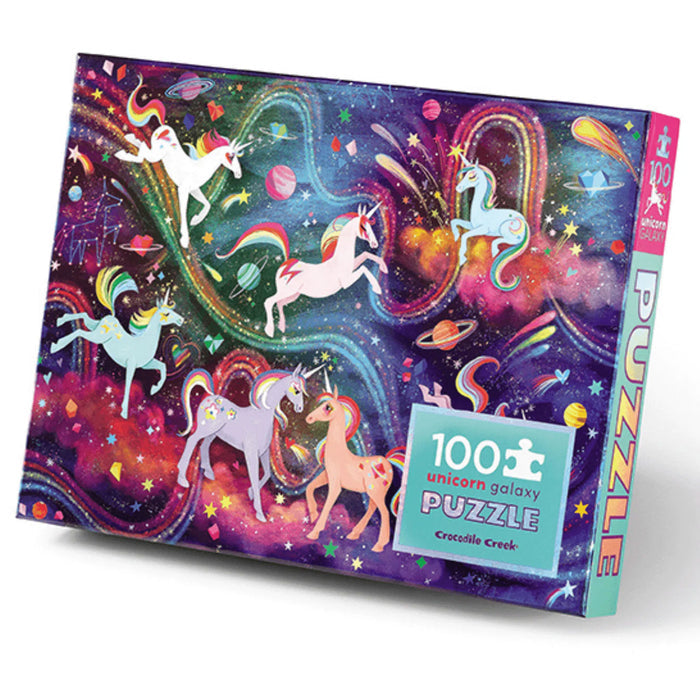 Crocodile Creek Holographic Puzzle - Unicorn Galaxy