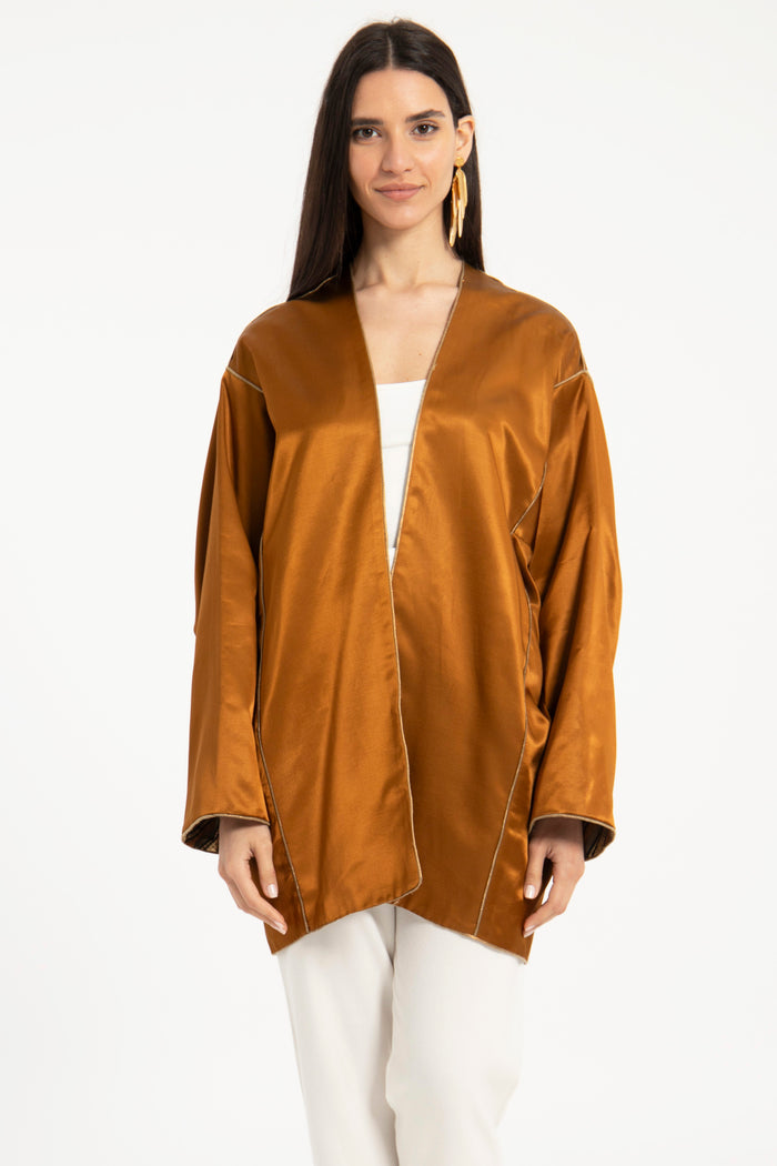 Daraa Cotton Satin Kimono Jacket