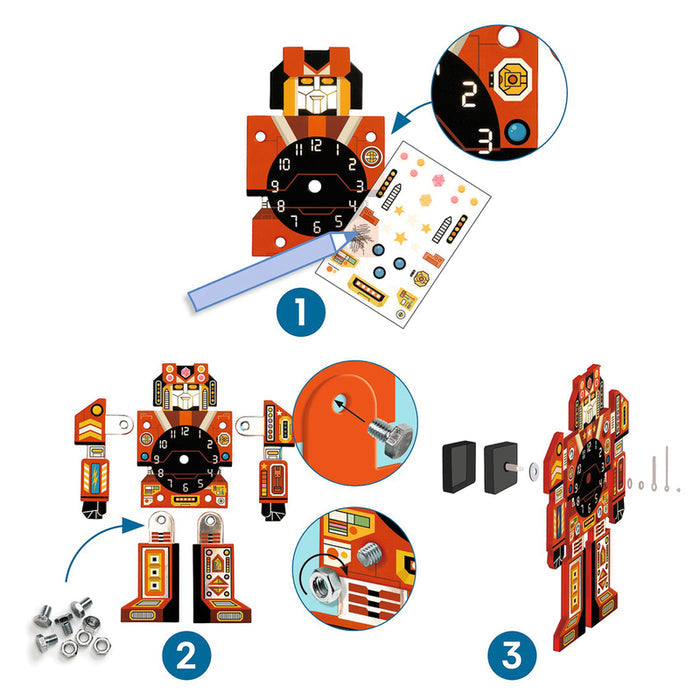 Djeco Do It Yourself Robotime Clock
