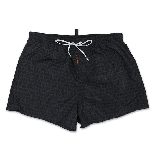 DSQUARED2 - Born in Canada Swim Shorts in Black - Nigel Clare