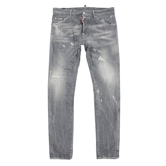 DSQUARED2 - Distressed Cool Guy Slim Jeans in Grey - Nigel Clare