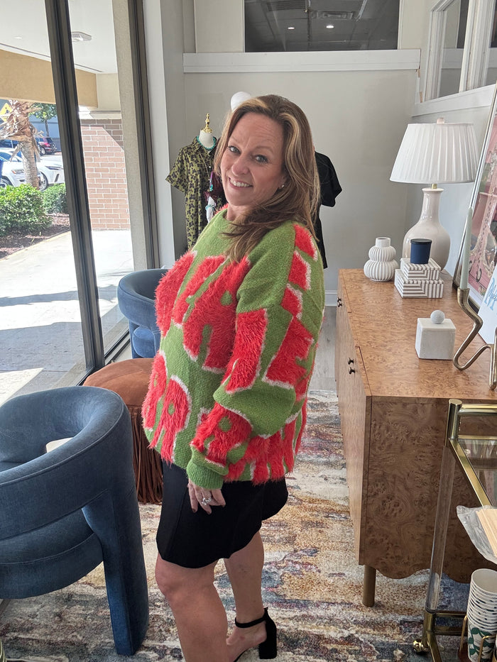 Easel Merry Matcha Holiday Sweater