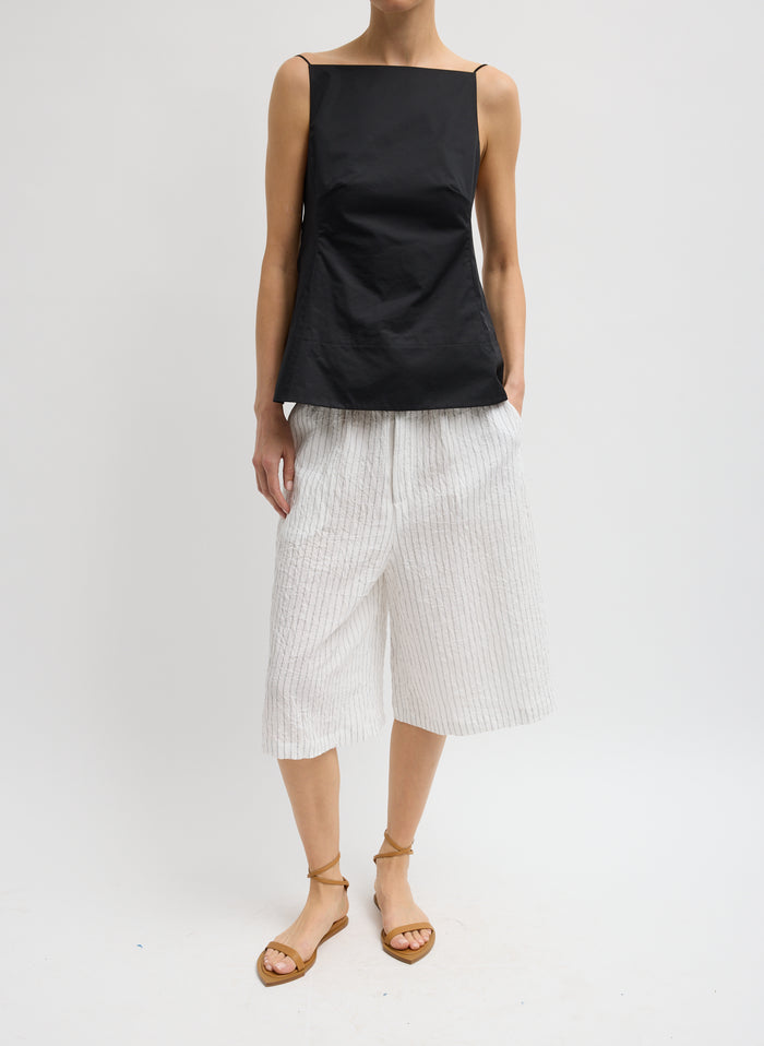 ECO POPLIN STRAPPY OPEN BACK TOP