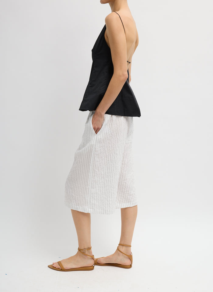 ECO POPLIN STRAPPY OPEN BACK TOP