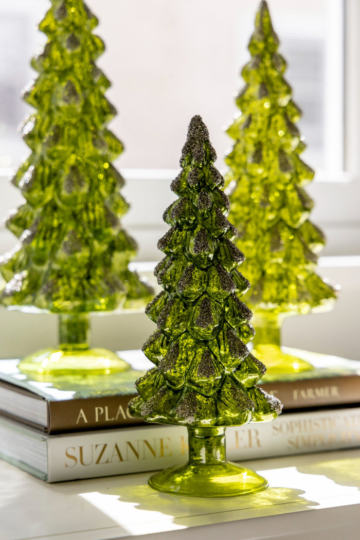 Emerald Glass Tree - Medium