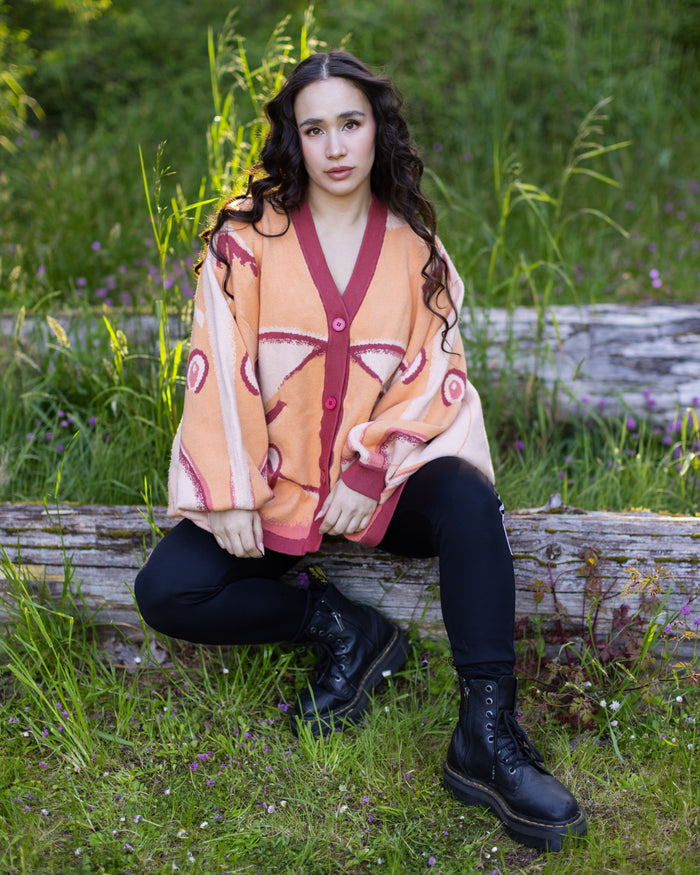 Emperor Gum Moth Cardigan