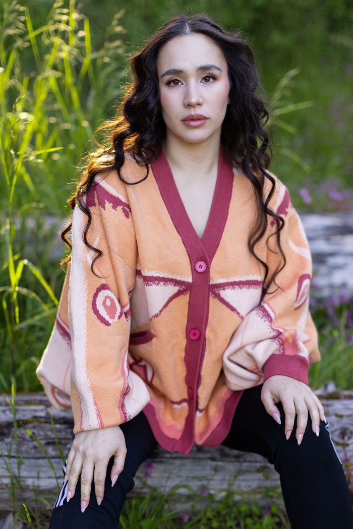 Emperor Gum Moth Cardigan