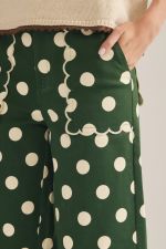 Entro Green Polka Dot Pants