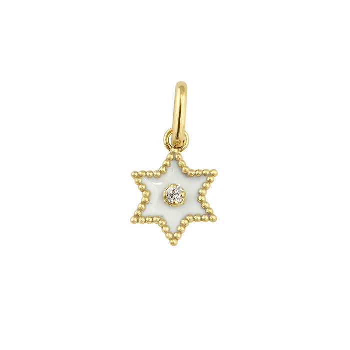 Etoile Diamond Pendant - White