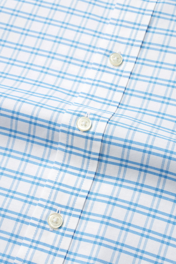 EVERYDAY Light Blue Grid Shirt - Atica Man
