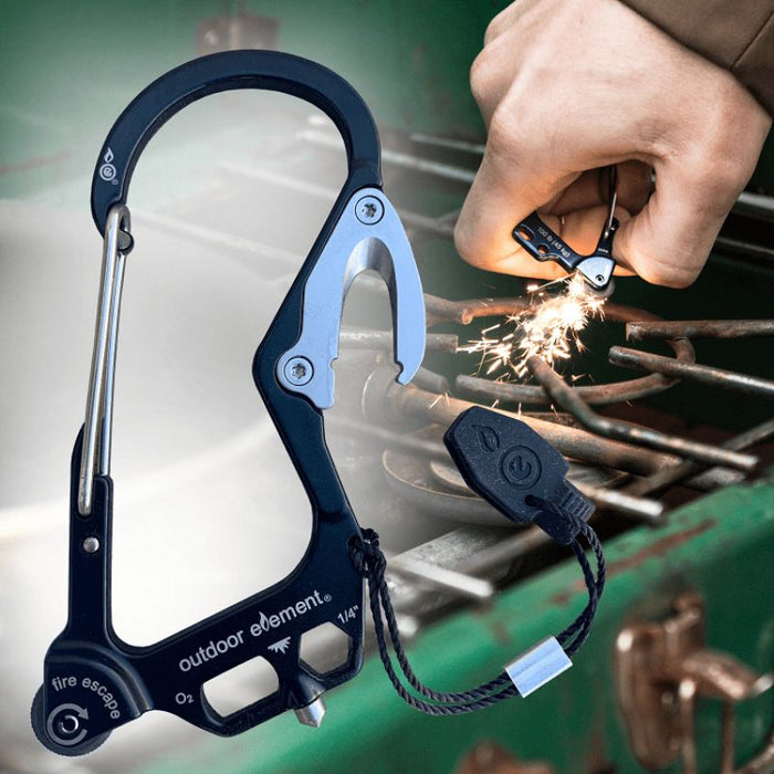 Fire Escape Multitool Carabiner - Black Forest