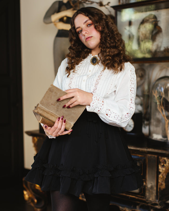 Fleur Skirt in Obsidian Rose