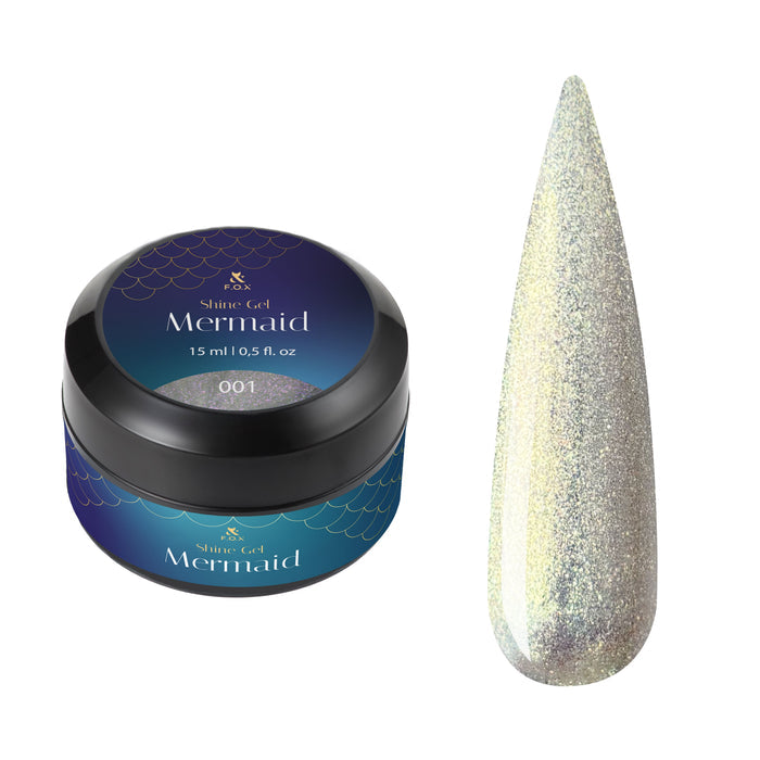 F.O.X Shine Gel Mermaid 001, 15 ml Shine Gel Mermaid F.O.X