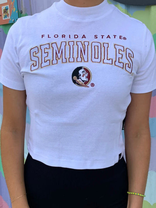 FSU - White Baby Tee
