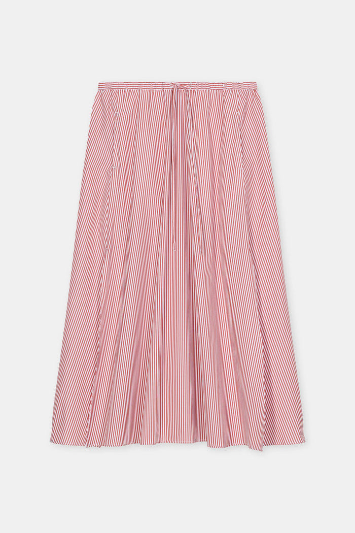Gathered Skirt - Brick Red