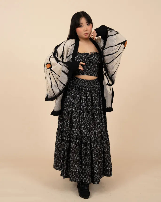 Ghostly Silk Moth Cardigan (Pre-Order CLOSED) (ESD: August 30th - September 10th, 2026)