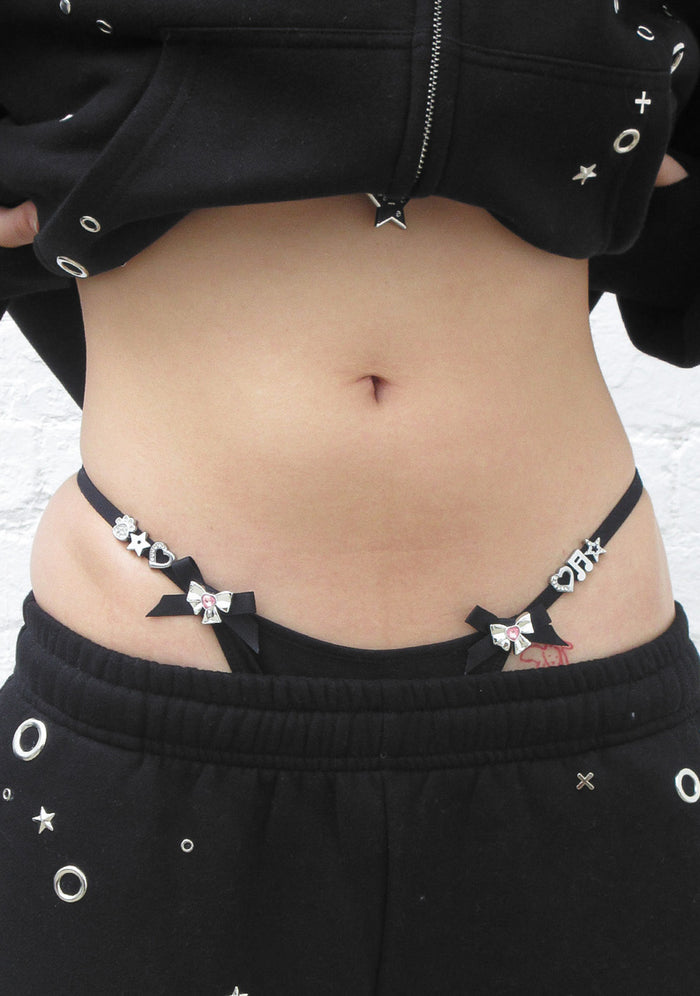 GLITCH CHARM G-STRING BLACK