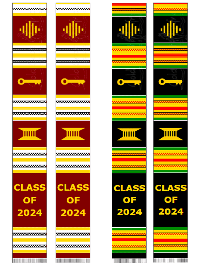 Grad - Kente Cloth Stole (School Edition)