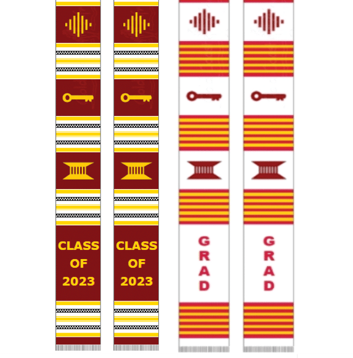 Grad - Kente Cloth Stole (School Edition)