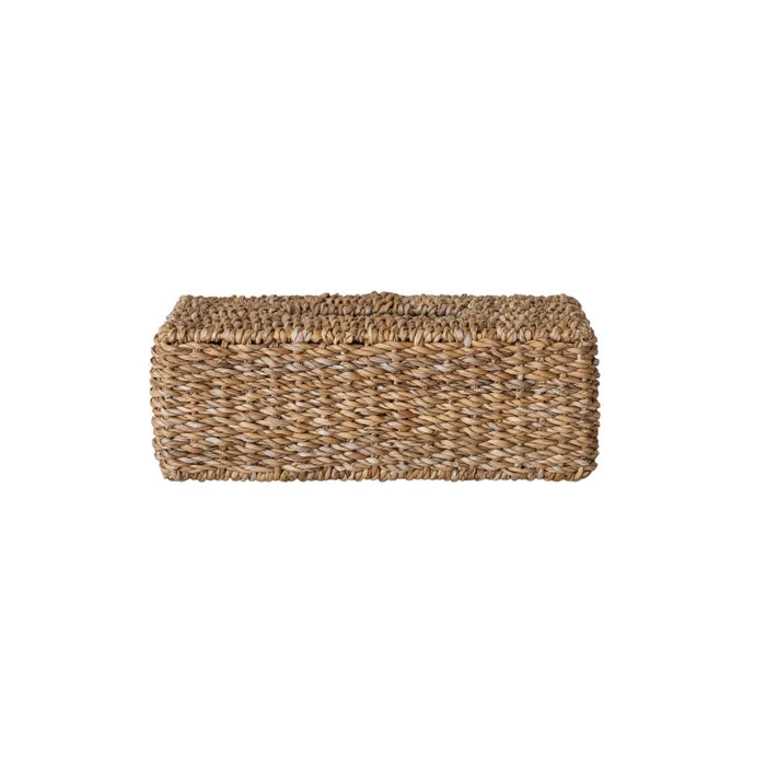 Hand-Woven Seagrass Tissue Box