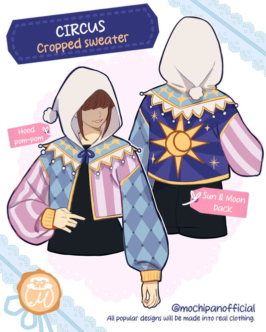 (Interest Check) Circus Cropped Sweater (In Development)