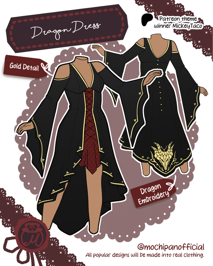 (Interest Check) Dragon Dress & Cloak
