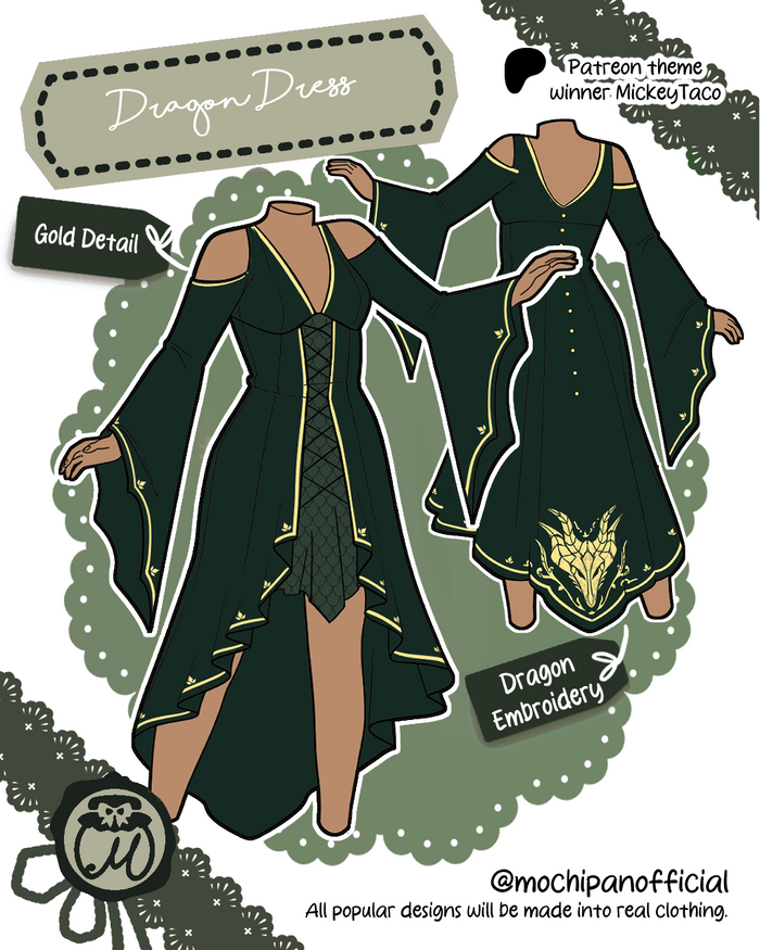 (Interest Check) Dragon Dress & Cloak